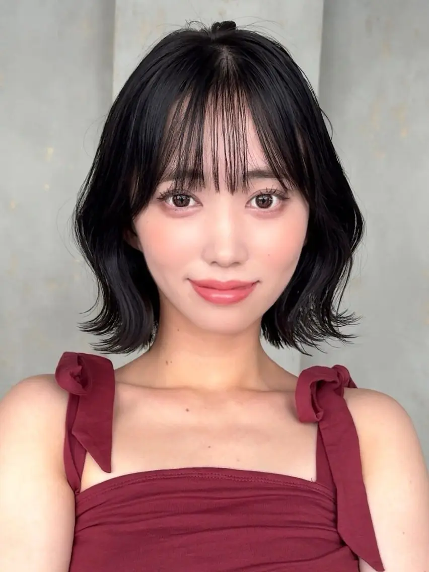 ミディアム カラー 髪質改善/縮毛矯正 /レイヤー/宮崎直弥のヘアスタイル