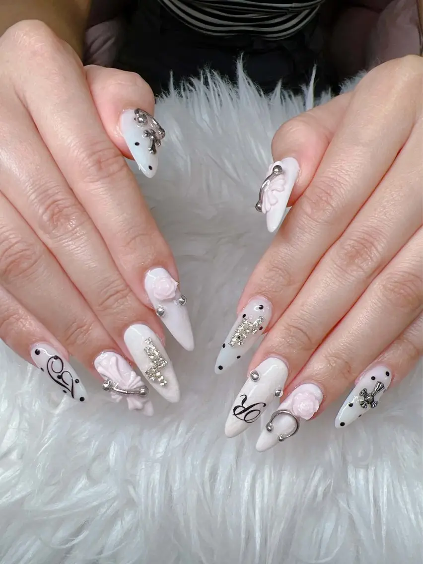 ネイル ハンドネイル Lee Nails チップ長さだし専門店のネイルデザイン