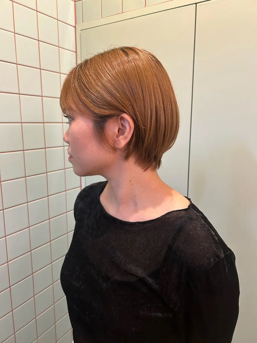 ショート 丸みショート ショートヘア isshiki reikaのヘアスタイル