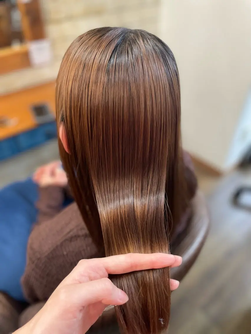 【CMのような髪へ】カット+髪質改善ストレート🌸の写真