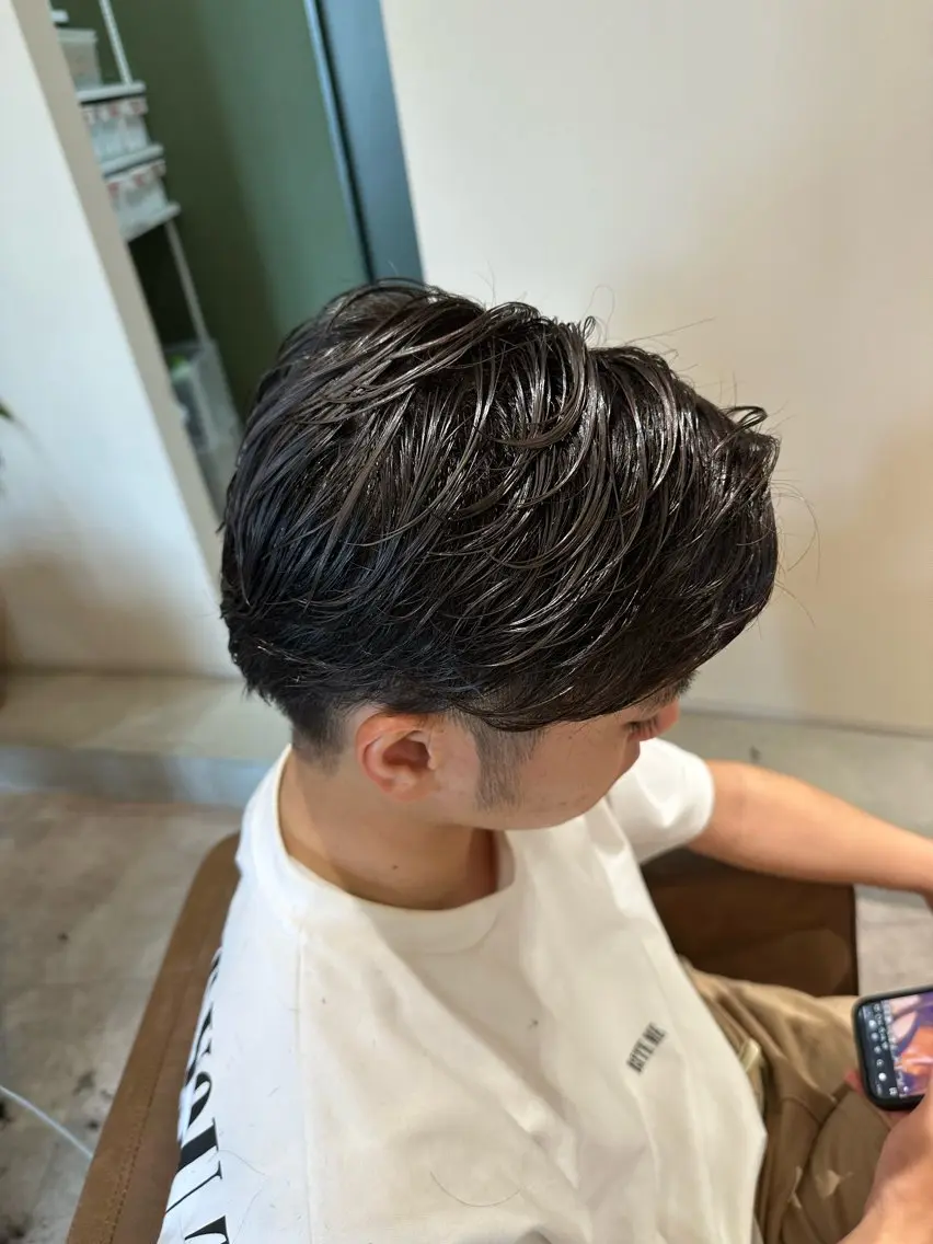 パーマ メンズ カット パーマ 高橋 那美のヘアスタイル
