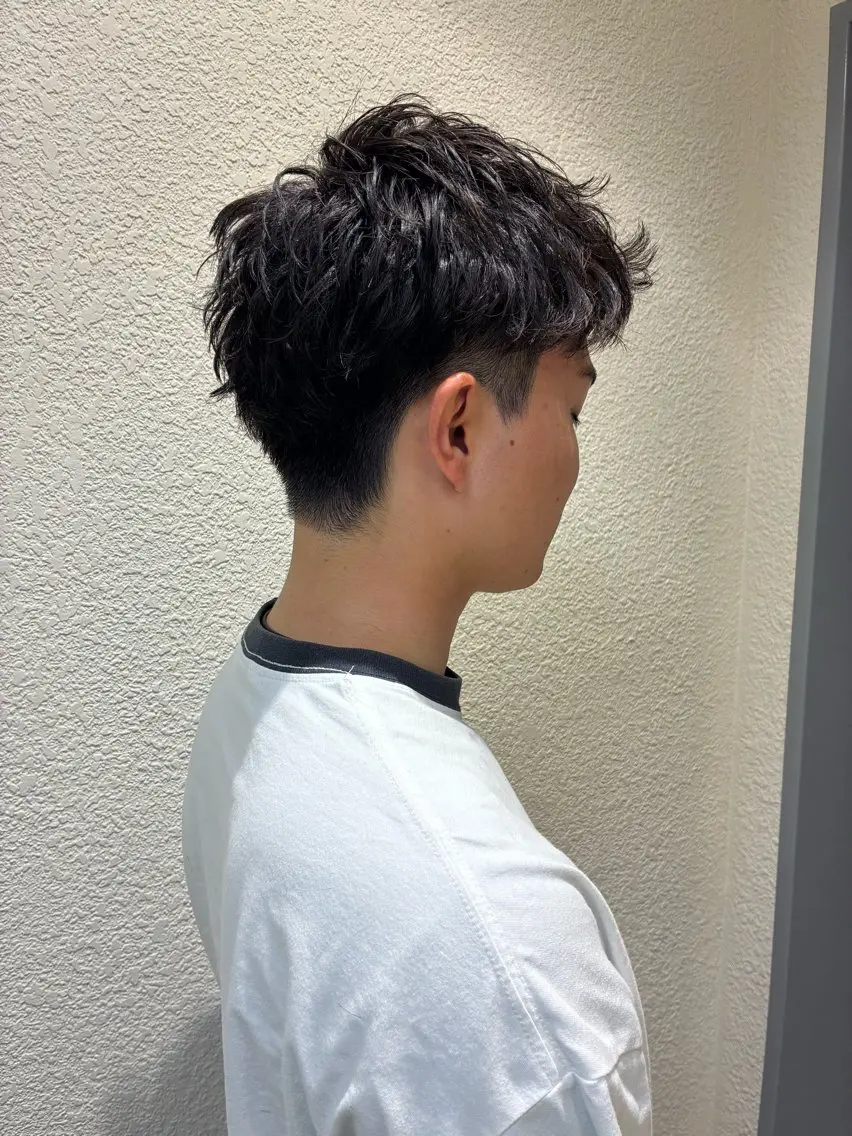 パーマ メンズ カット パーマ トリートメント 新規再来率No.1 金山/メンズパーマのヘアスタイル