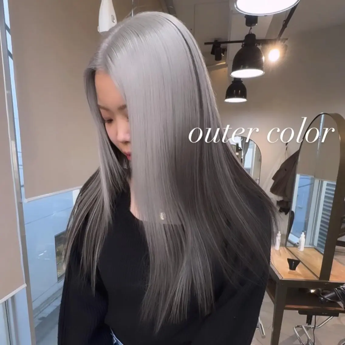 ロング カラー カット ヘアカラー トリートメント ヘアセット 💜ハイトーン💛 マジカルかいちゃんのヘアスタイル