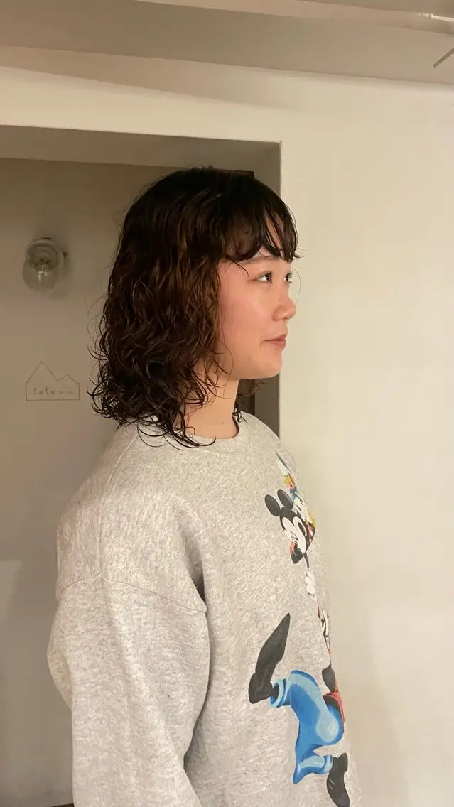 ミディアム パーマ ミディアムパーマ 原宿/ケパーマ 🧺ユウマのヘアスタイル