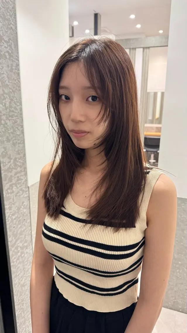 セミロング カラー カット ヘアカラー センスをお届けします 大谷将生infpのヘアスタイル