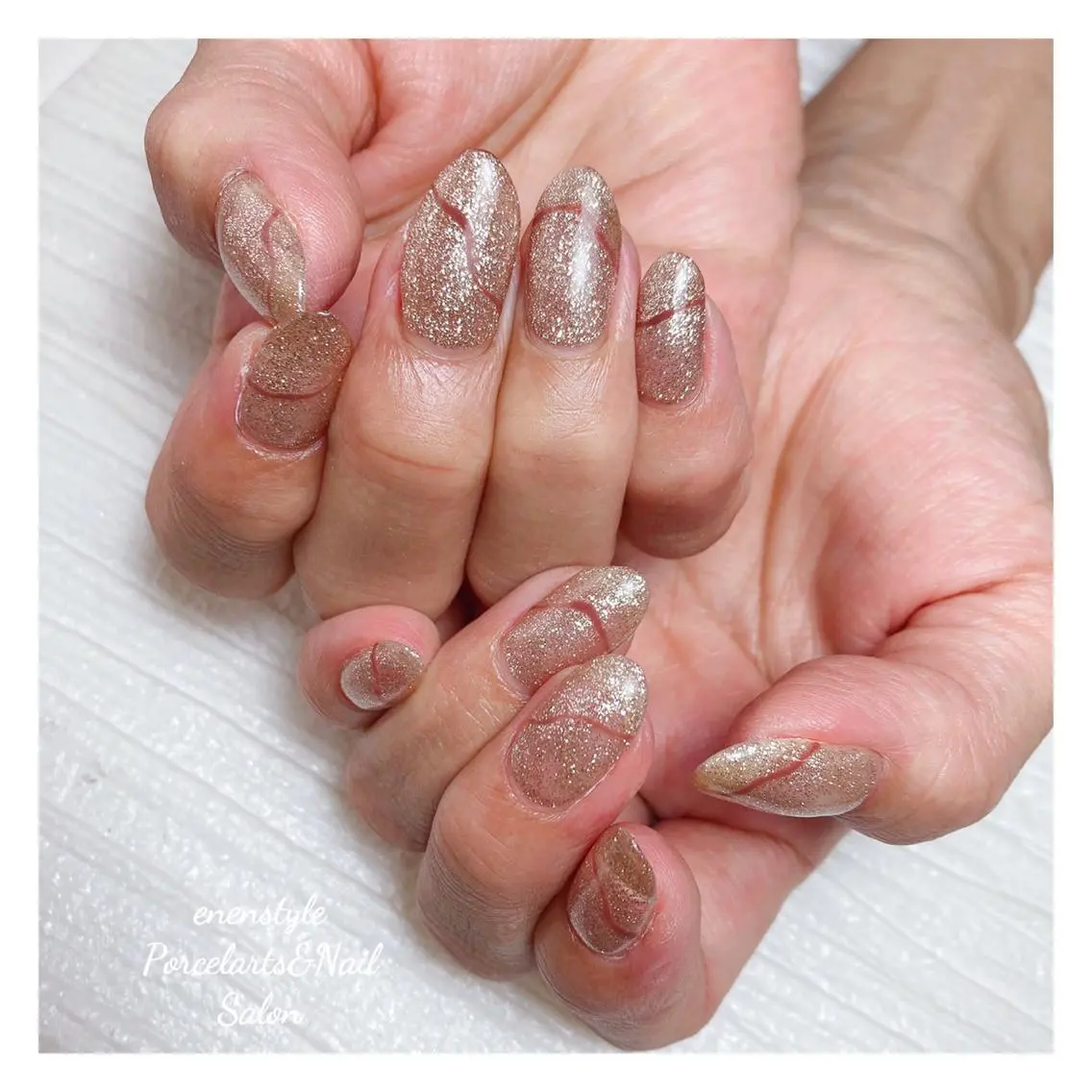 ミディアム ネイル 🐾enen style 🐾のネイルデザイン