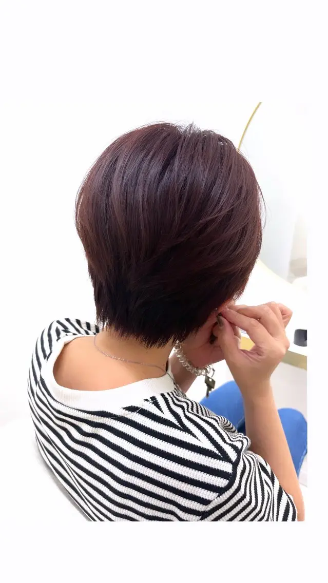 ショート ショートヘア オオツ マオのヘアスタイル