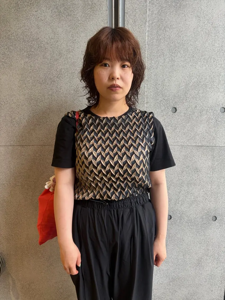 ミディアム カラー パーマ 髙橋 紗奈のヘアスタイル