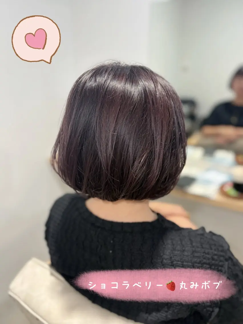 ショート カラー 透明感カラー ラベンダーカラー ピンクカラー カット ヘアカラー 藤原仁美/レイヤー /透明感カラーのヘアスタイル