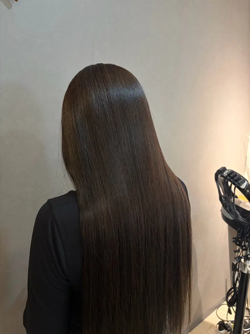 ロング カラー アッシュ アッシュブラウン ブラウンカラー ヘアカラー トリートメント 井口 陽菜のヘアスタイル