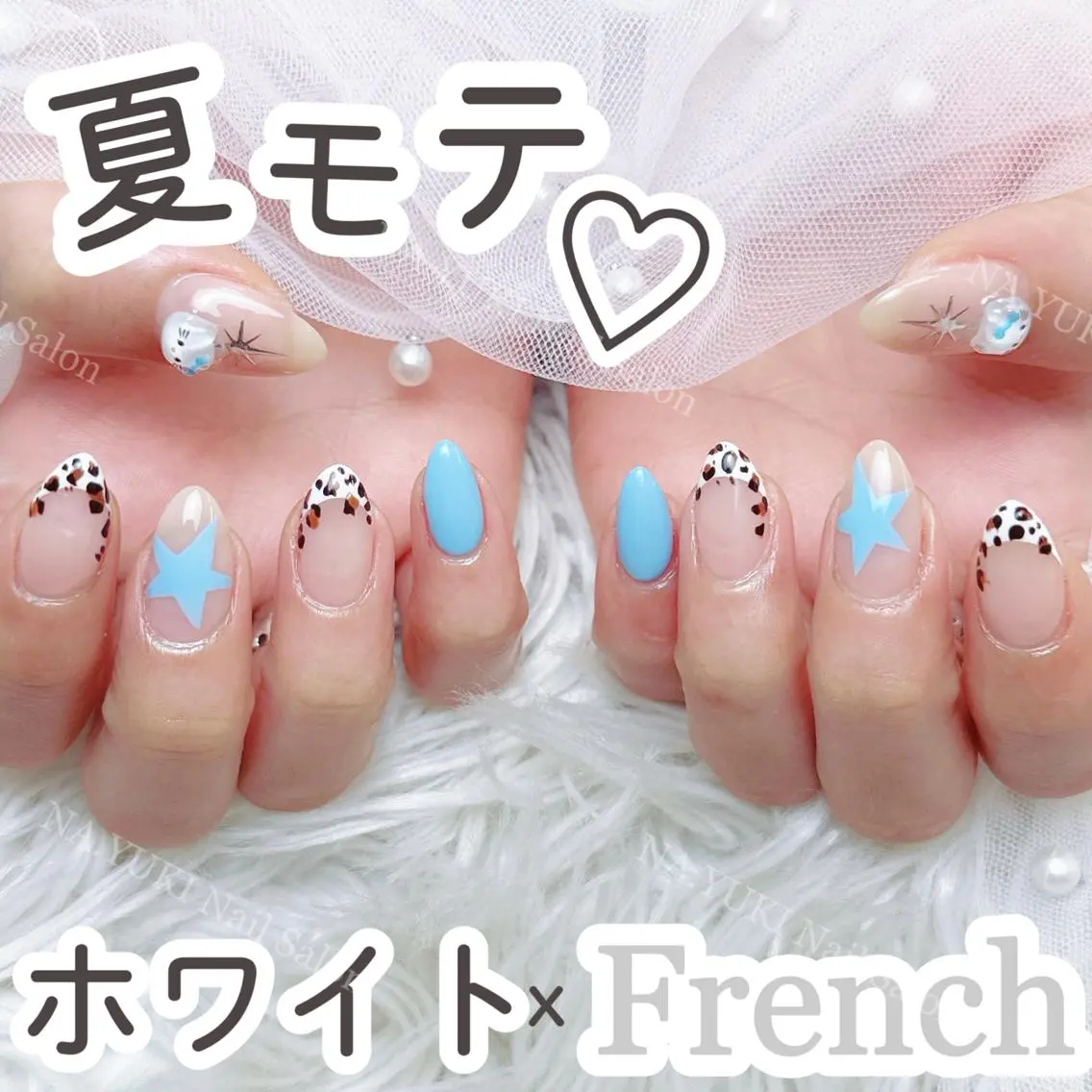 ネイル オーロラネイル チークネイル 長さ出し フットネイル フレンチネイル ハンドネイル ハンドケア a.mika ☁️のネイルデザイン