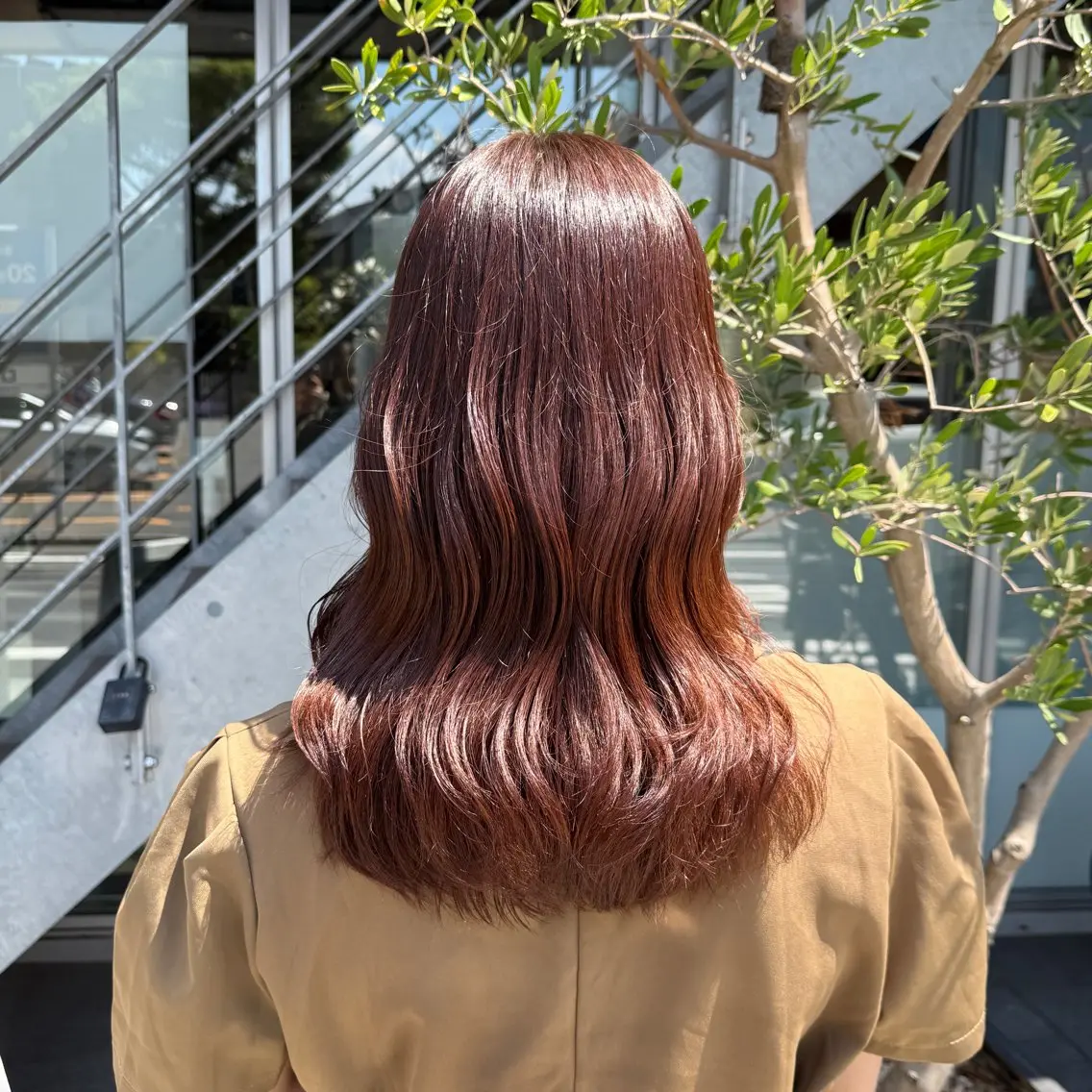 カラー ブラウンカラー オレンジ オレンジブラウン ヘアカラー 柳樂 響のヘアスタイル