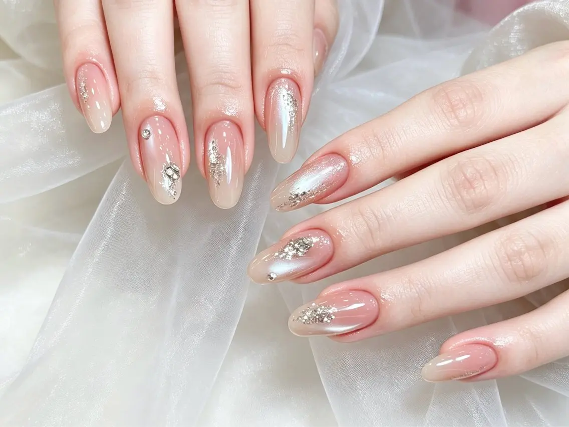 ネイル ジェルネイル ラメ(グリッター) マグネットネイル ミラーネイル ピンク ハンドネイル Tongtong Nail Salonのネイルデザイン