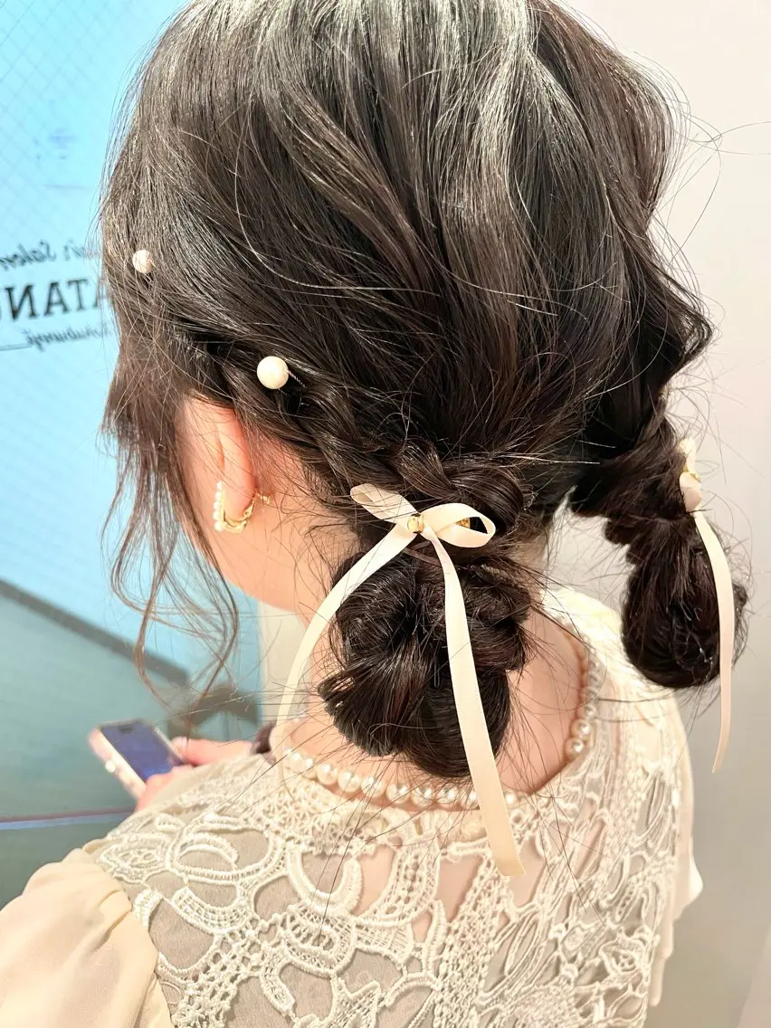 ロング ヘアアレンジ ヘアセット PLATANUS AOIのヘアスタイル