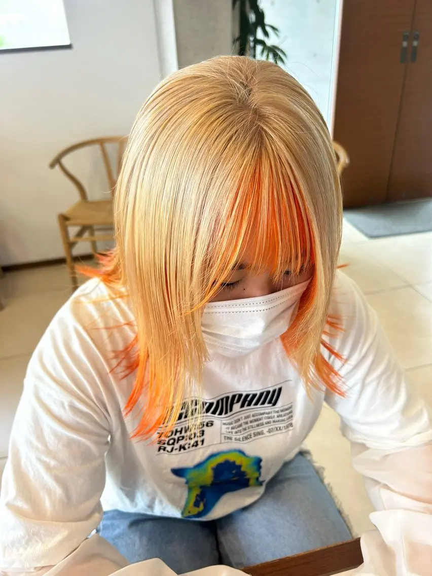 【脱黒髪!】理想の髪色ゲット!ブリーチ+カラー+カット+トリートメント 27480円→25900円の写真