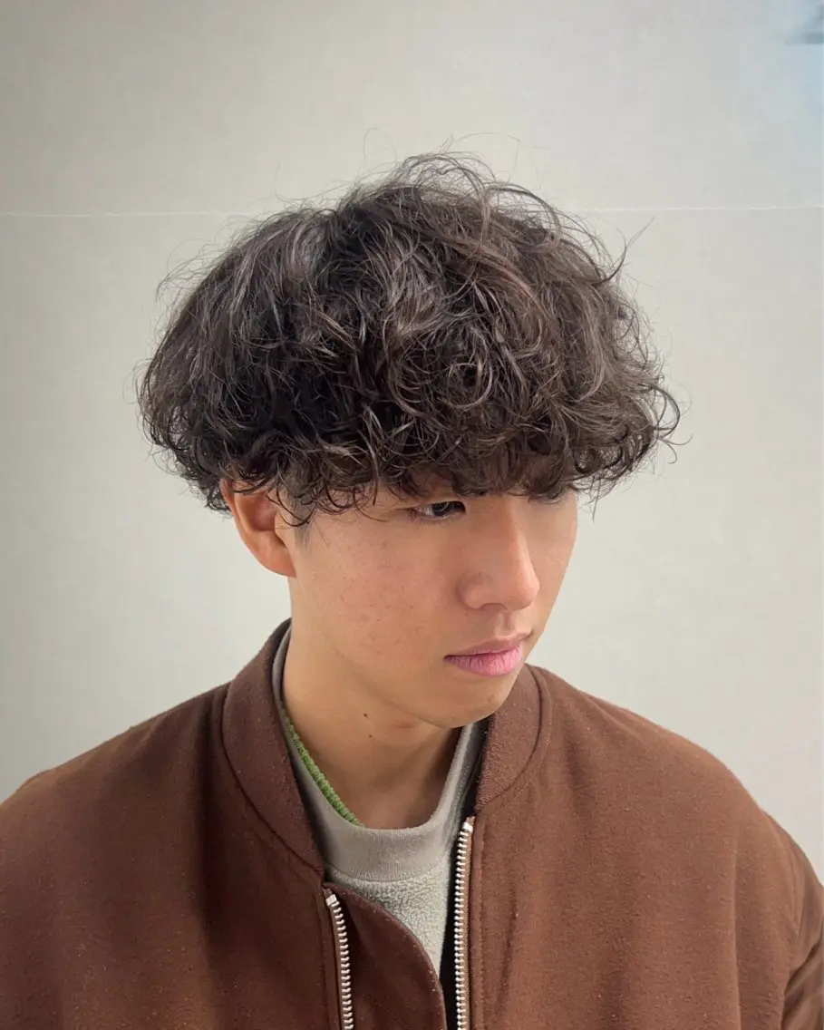 パーマ メンズ カット パーマ トリートメント ヘアセット シャドウパーマ/ メンズ/KENTAのヘアスタイル