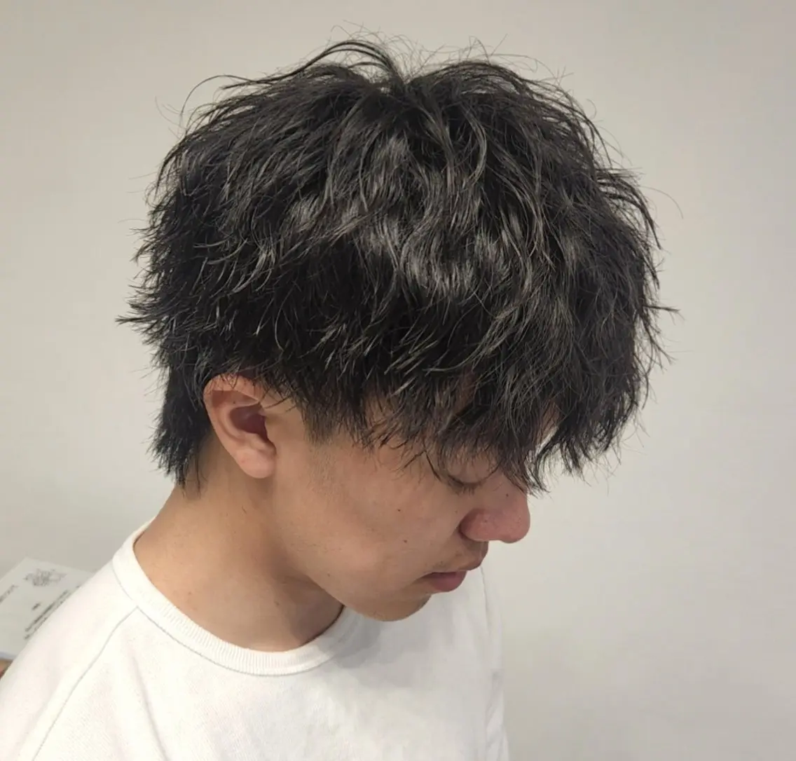 ショート パーマ メンズ 【イケメン風パーマ】 SHOFYのヘアスタイル