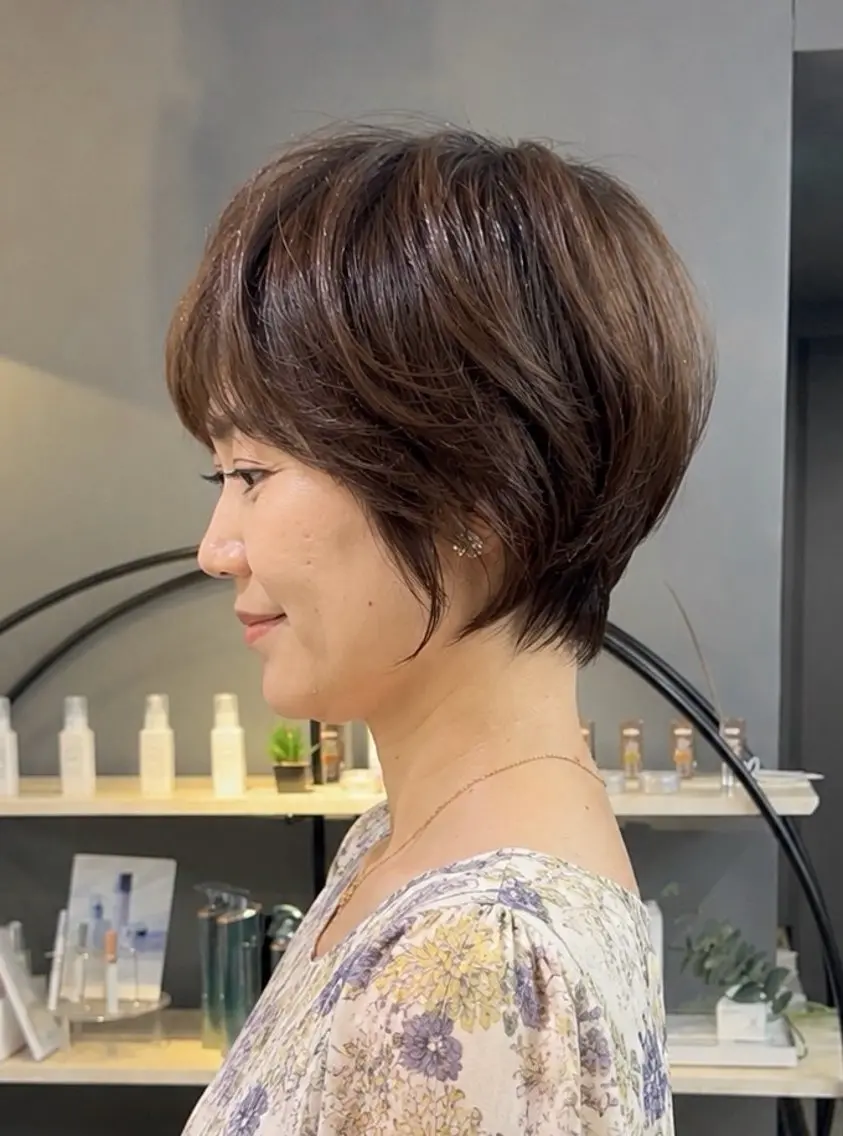 ショート 久保 佳乃のヘアスタイル