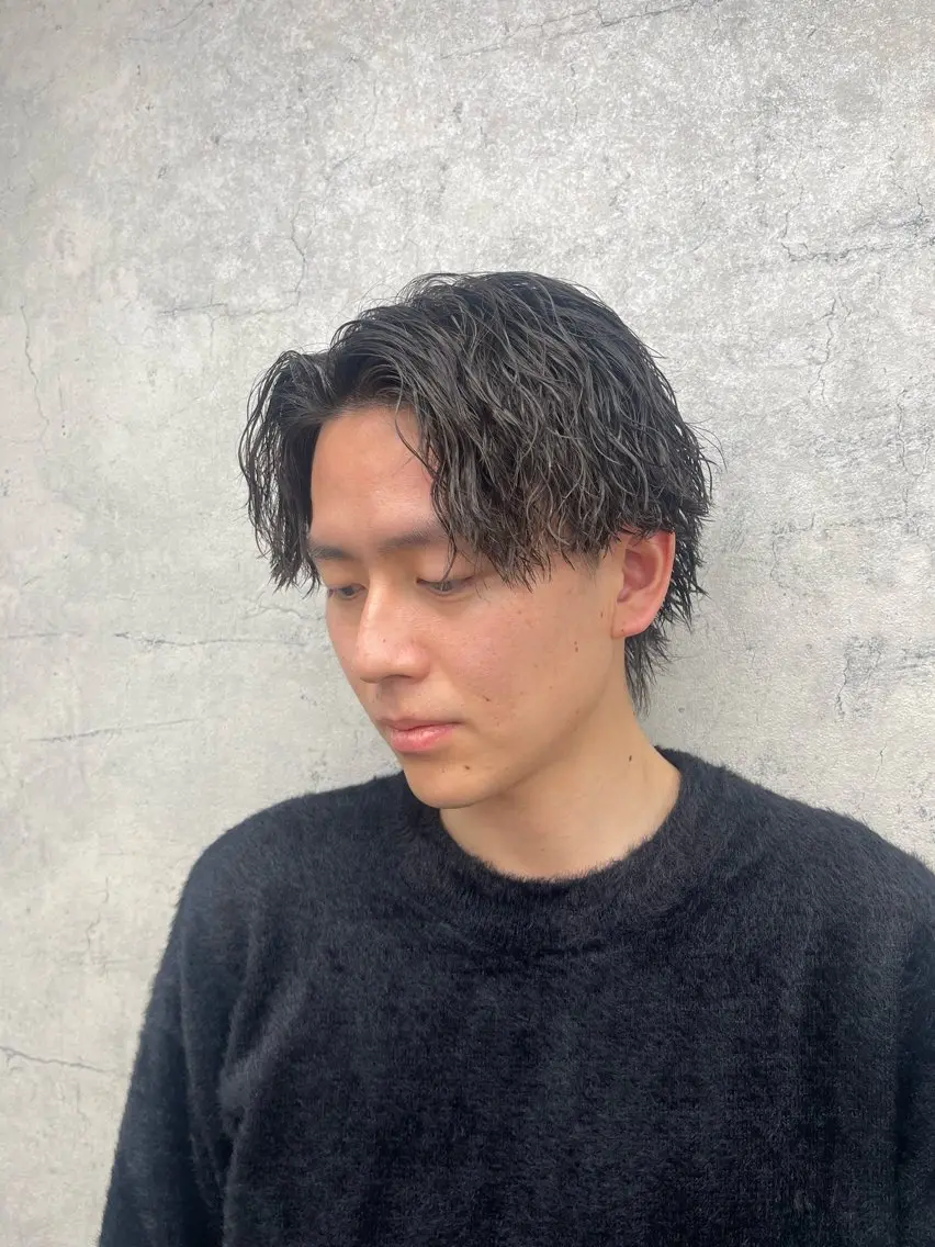 パーマ メンズ カット パーマ トリートメント ✨メンズ支持率no1 野上✨のヘアスタイル