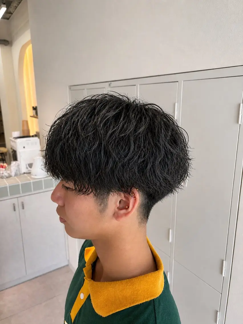 ショート メンズ カット パーマ トリートメント newi広島店 コウセイのヘアスタイル