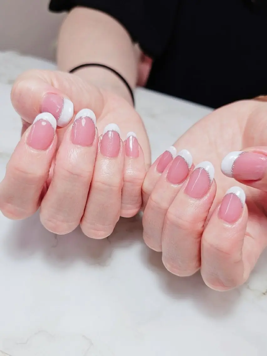 ネイル フレンチネイル ピンク Chika  Nail MIRAIのネイルデザイン