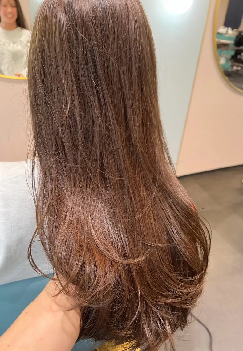 ロング カット ヘアカラー MIRIM栄 野田航生のヘアスタイル