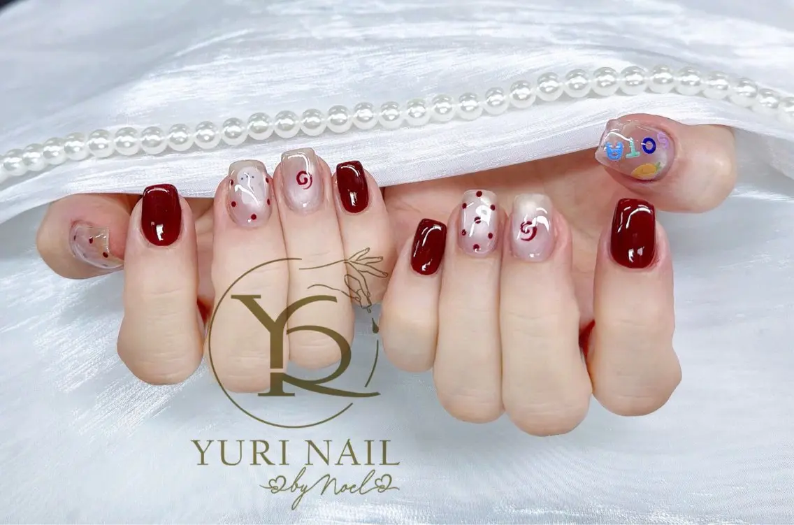 ネイル チークネイル フットネイル フレンチネイル グラデーション キラキラネイル ハンドネイル フットネイル ハンドケア YURI Nail Funabashiのネイルデザイン