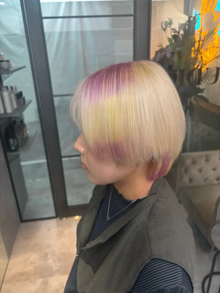 ミディアム カラー ヘアカラー トリートメント 元地雷系美容師🫶 RYUSEI🐈‍⬛のヘアスタイル