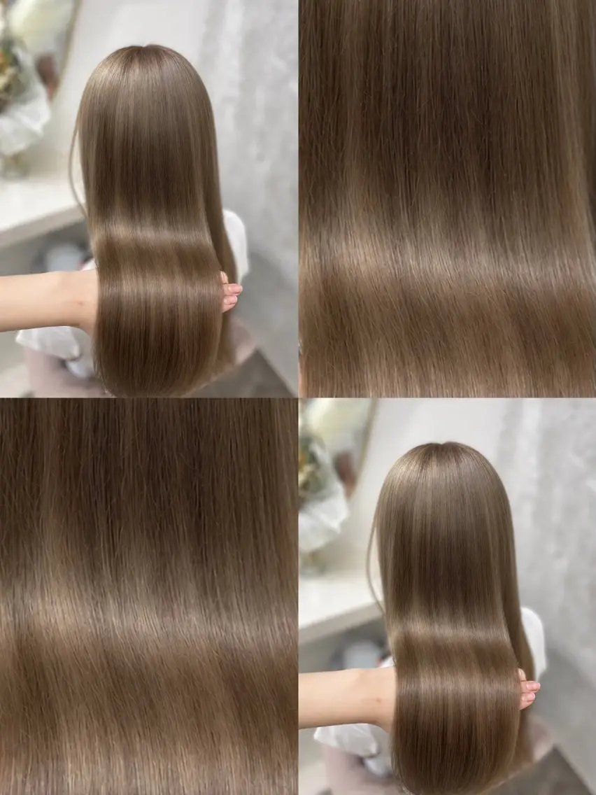 🌼ブリーチカット🌼韓国風うる艶髪🇰🇷ブリーチONカラー➕似合わせカット➕1step保湿トリートメント付き🫧大宮の写真