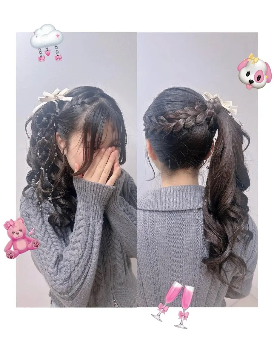 【推し活ヘア♡】とびきりかわいい量産型アレンジ🎀の写真