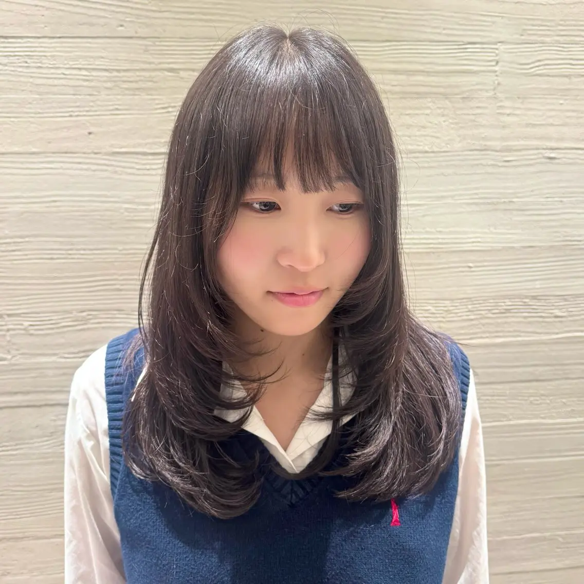 セミロング レイヤーカット カット NATSUNO ✮のヘアスタイル