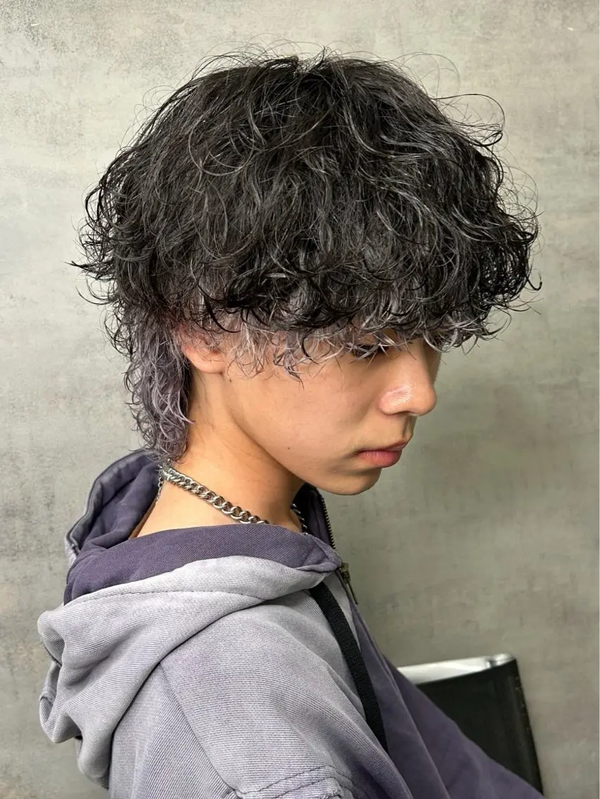 カラー パーマ メンズ 静岡 / 毛流れ特化 /下居真大のヘアスタイル