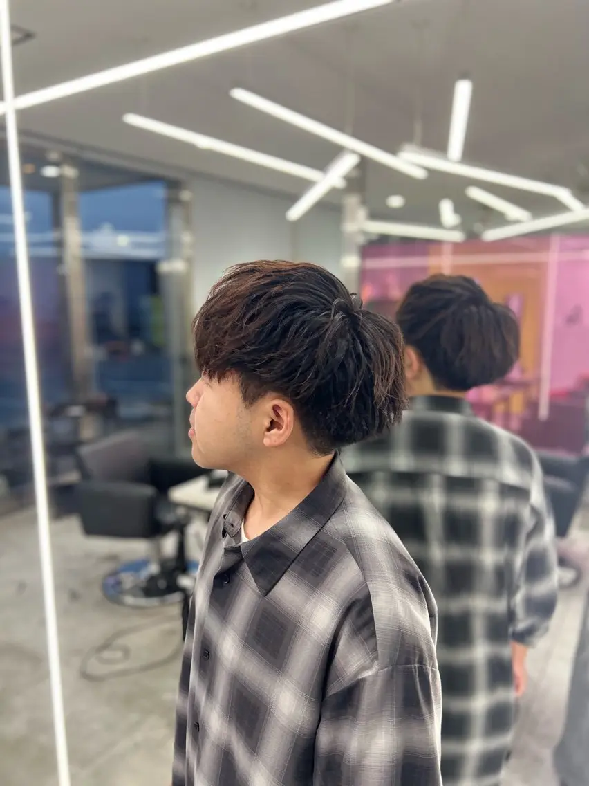 ミディアム ヘアアレンジ メンズ 山田 隆聖のヘアスタイル