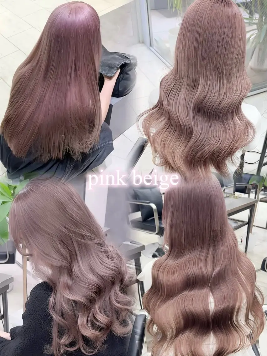 セミロング カラー ベージュカラー ピンクカラー ピンクベージュ カット ヘアカラー トリートメント ayano ♡のヘアスタイル