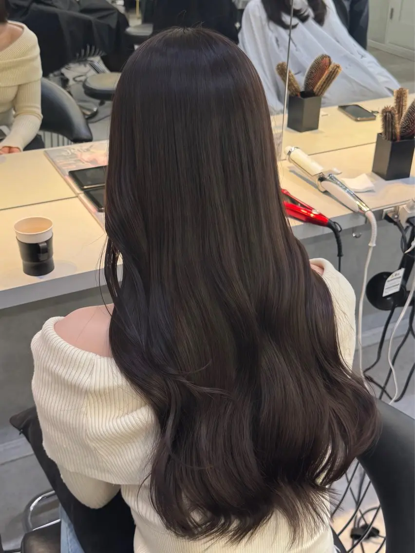 ロング カラー カット ヘアカラー トリートメント 韓国レイヤー× 艶髪 池袋/ハナ🌷のヘアスタイル