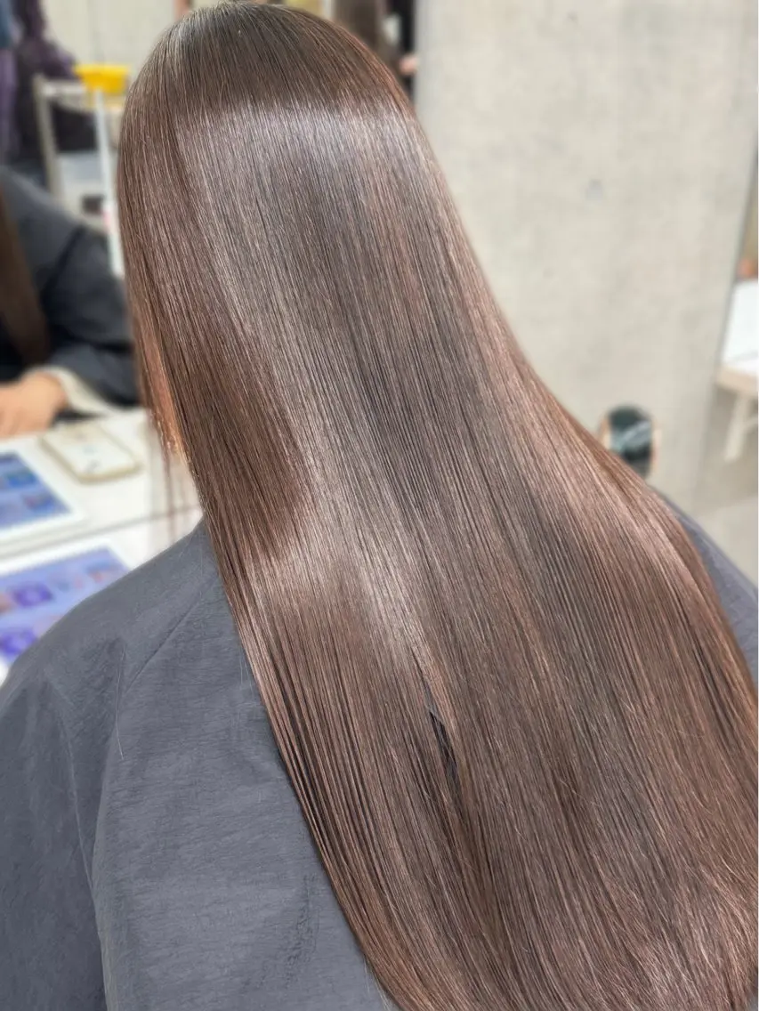 ロング 縮毛矯正 うる艶ヘア♡韓国好き 透明感　shotaのヘアスタイル