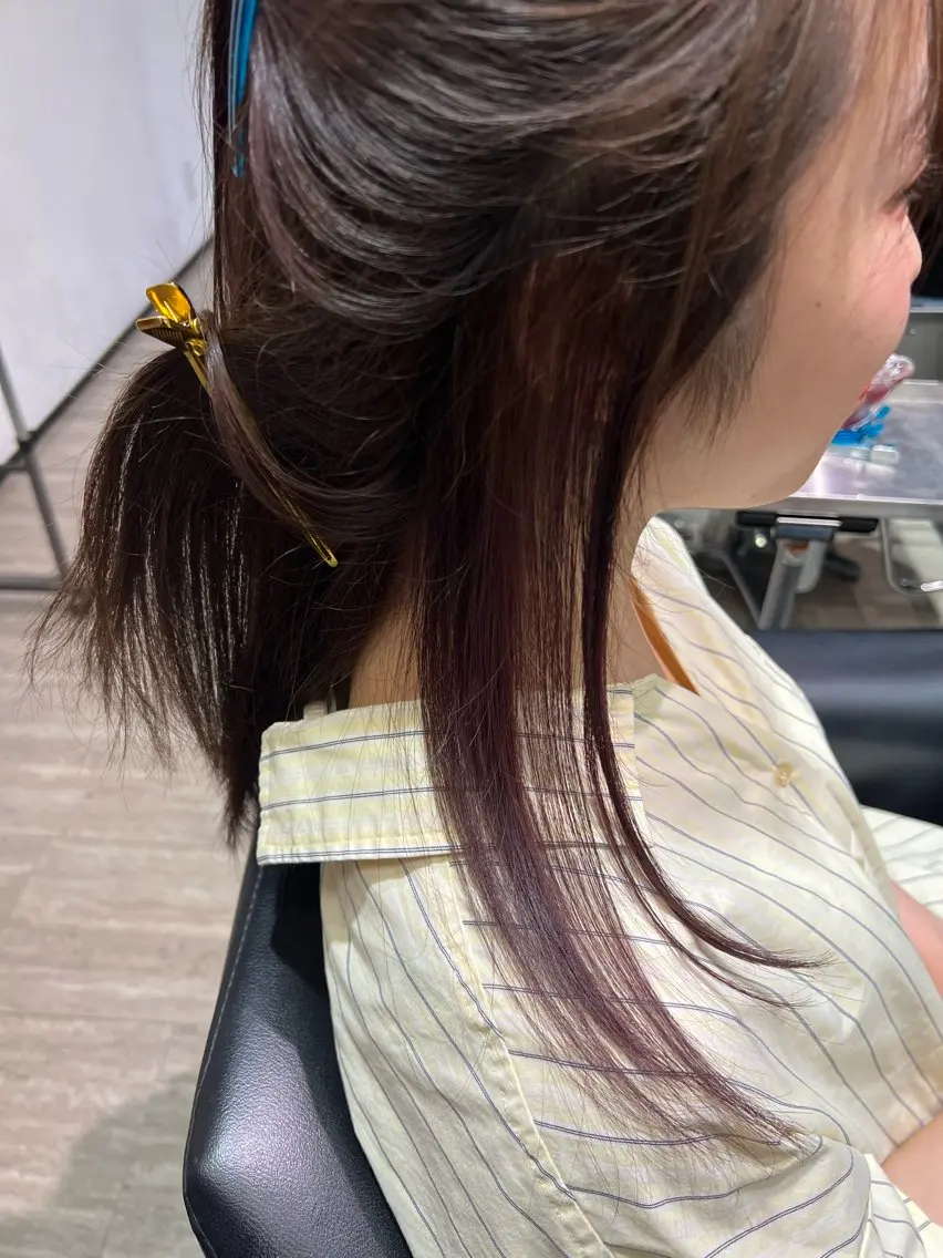 セミロング カラー 西田 陽翔のヘアスタイル