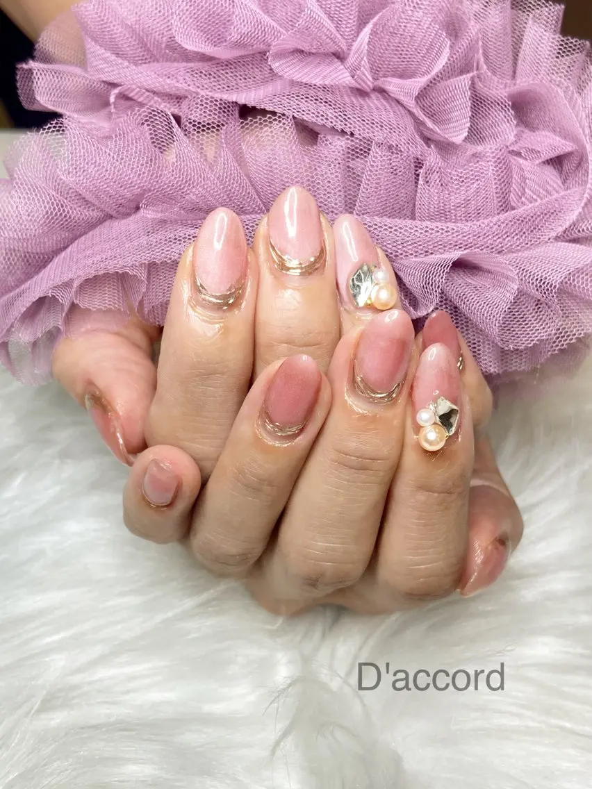 ネイル マグネットネイル ミラーネイル ハンドネイル D’accord Rikoのネイルデザイン