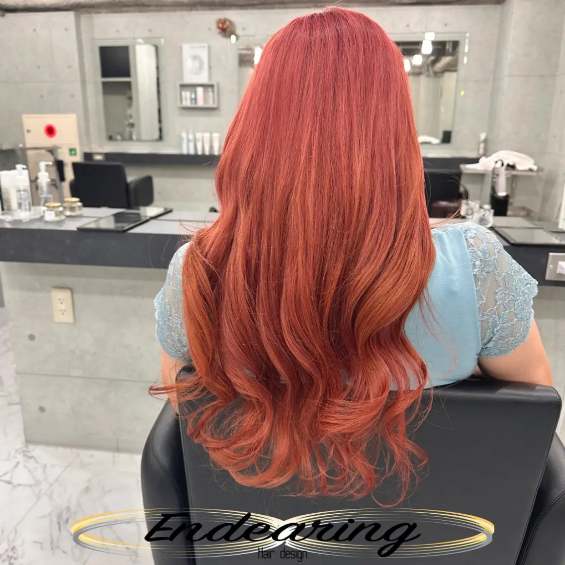 ロング ロング ヘアカラー Endearing 銀座/レイヤーカットのヘアスタイル