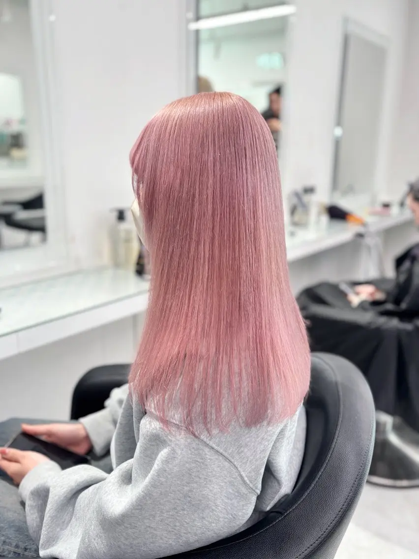 ロング カラー ヘアカラー トリートメント 💖ミルクティー💖 あかり💖のヘアスタイル