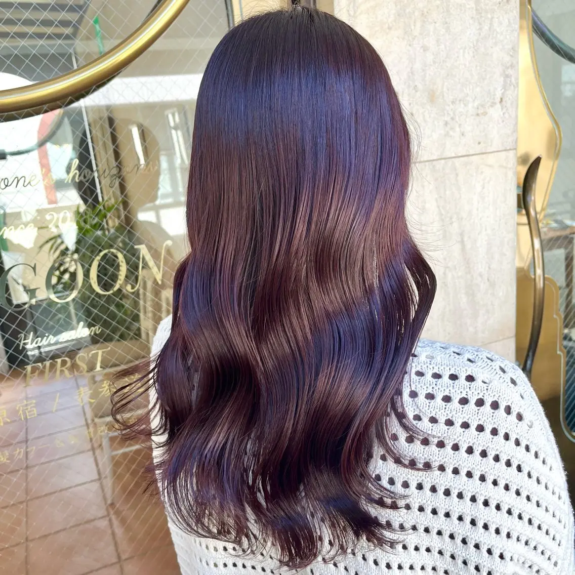 ロング カラー ブリーチ ダブルカラー ラベンダーカラー ブリーチなしカラー カット ヘアカラー トリートメント ブリーチなし✨艶髪 カラー𓃲YAGIのヘアスタイル