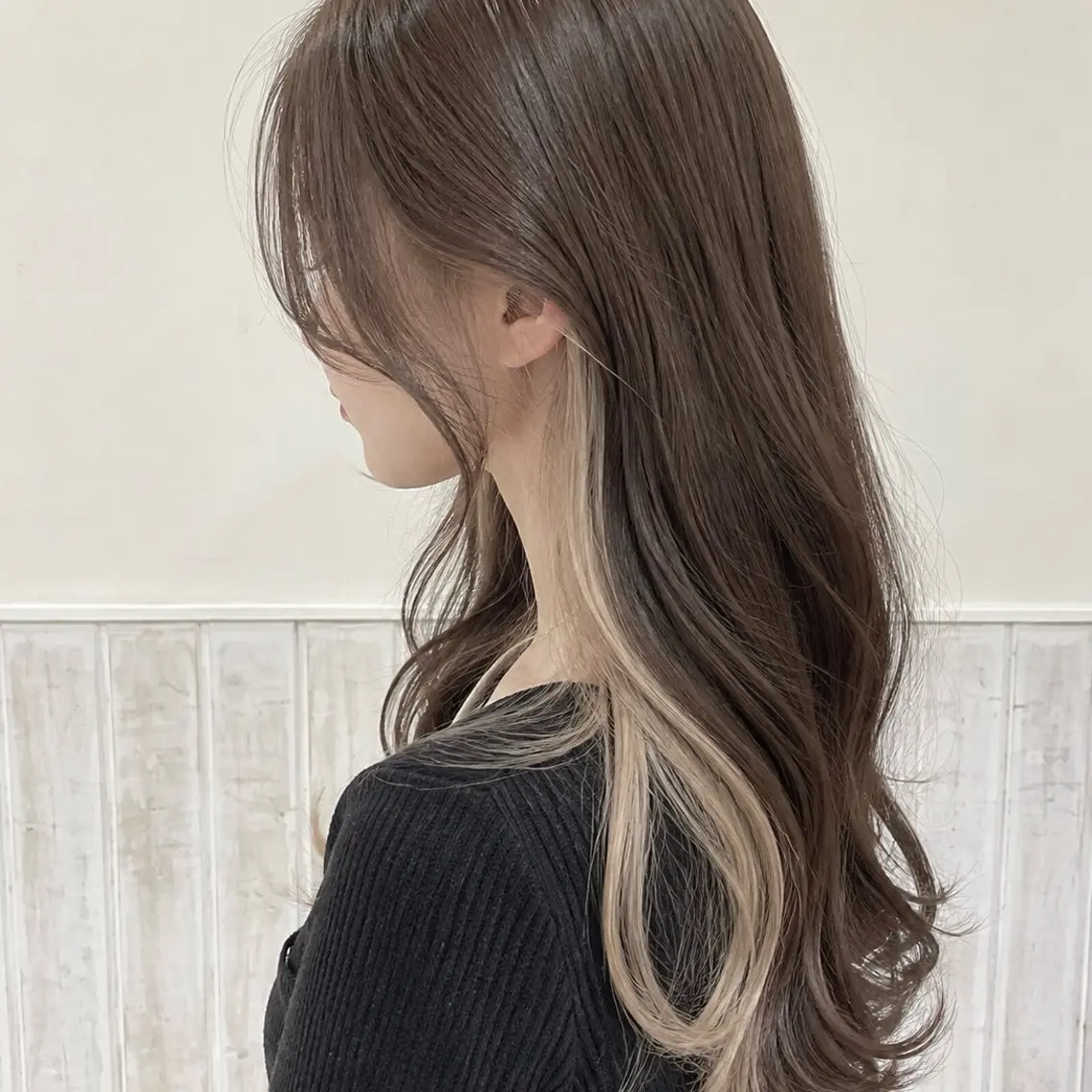 セミロング カット ヘアカラー 🪞透け感/パーマ 🪞YUMEKAのヘアスタイル