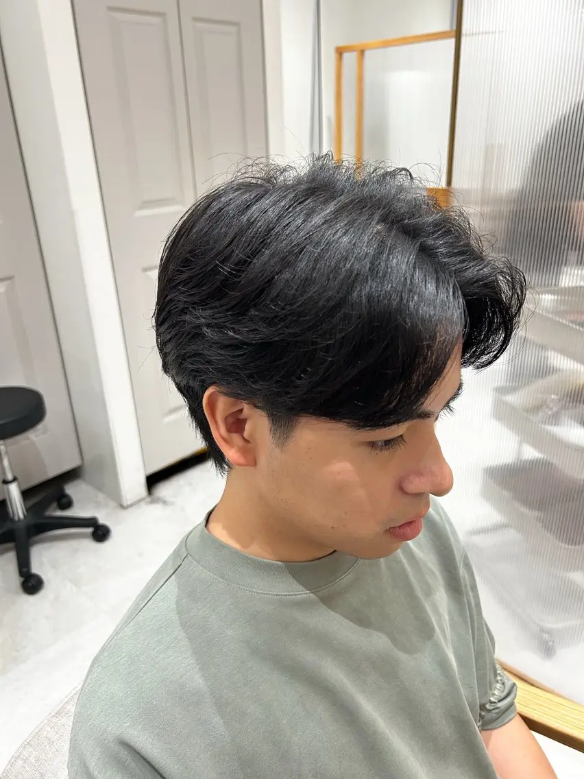 パーマ メンズ カルマパーマ メンズパーマ パーマ 🫧艶髪ボブ🫧 チカのヘアスタイル