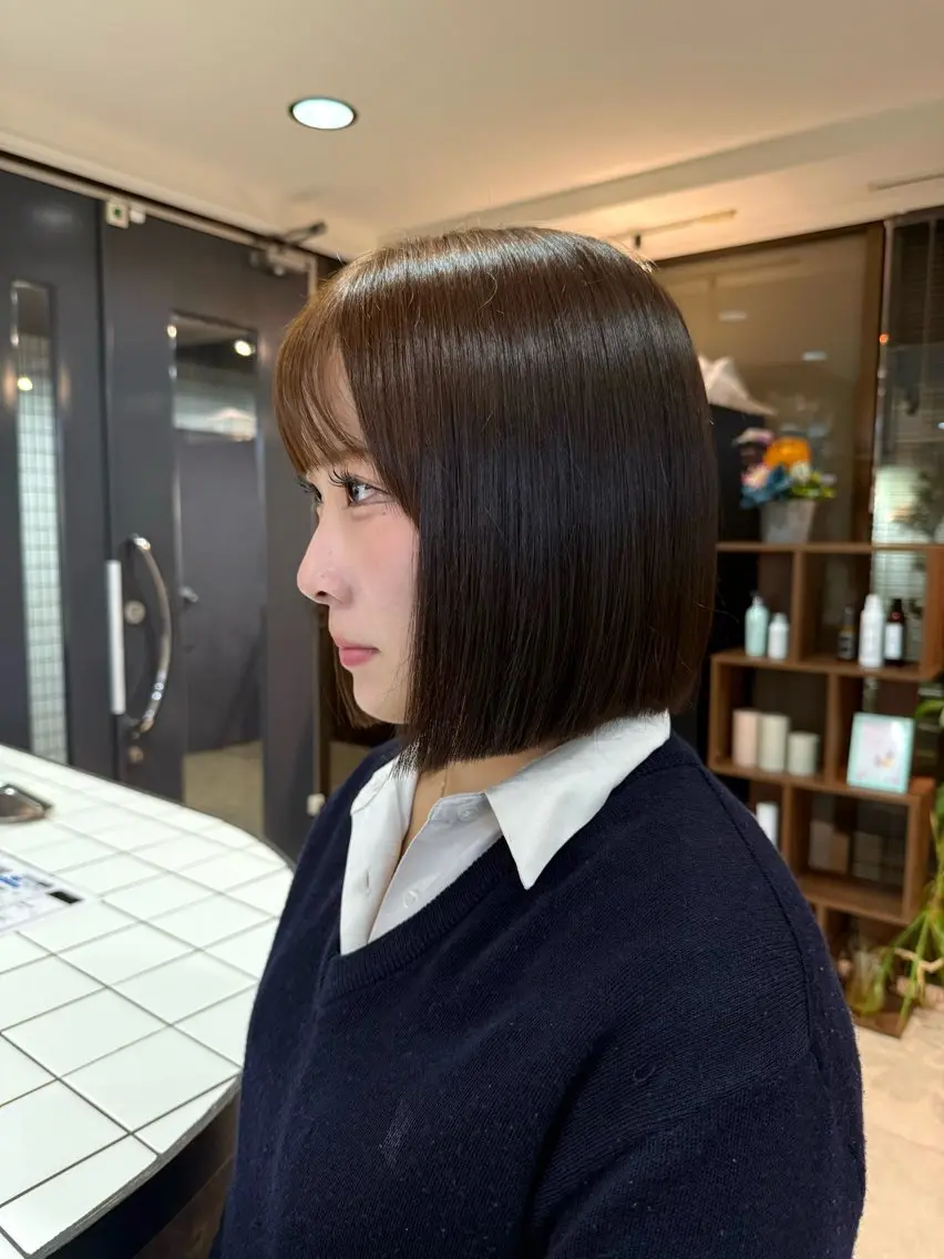 ミディアム ボブ カット 宮嶋 蓮のヘアスタイル