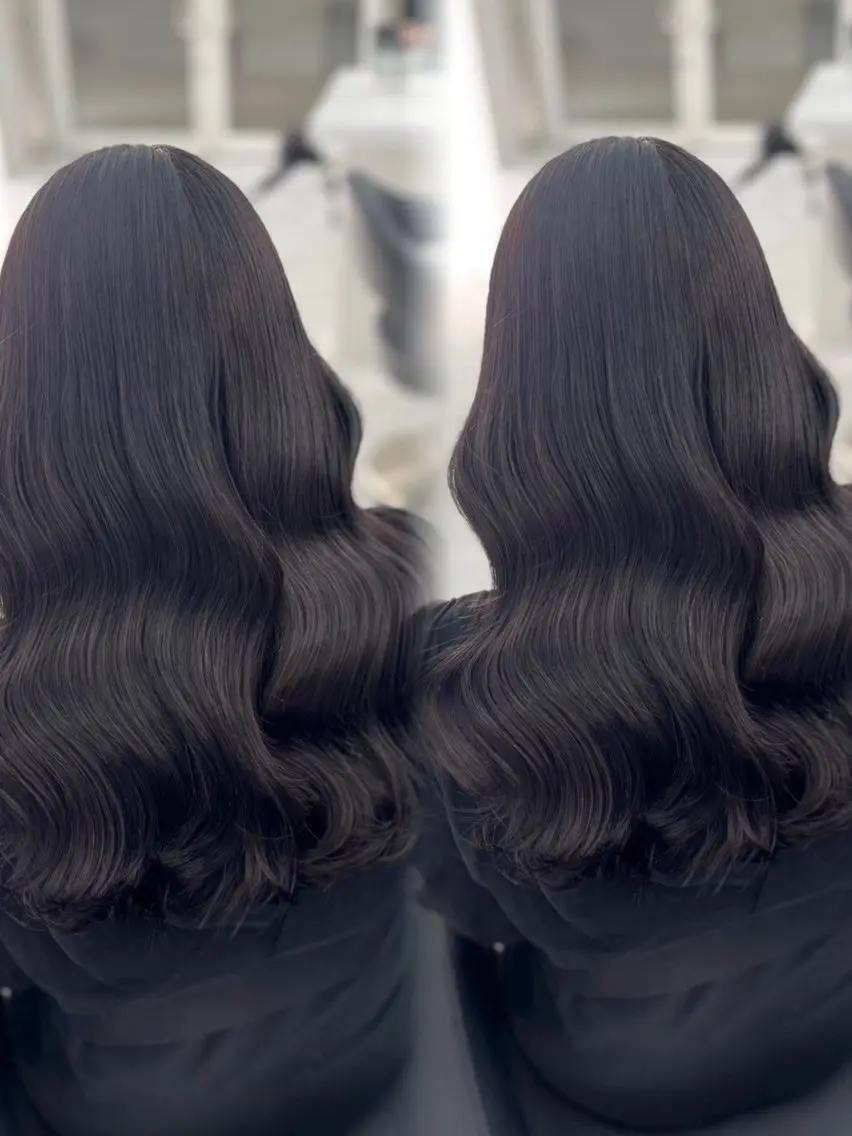 セミロング カラー ヘアアレンジ 韓国メンズヘア 🪽maika🪽のヘアスタイル