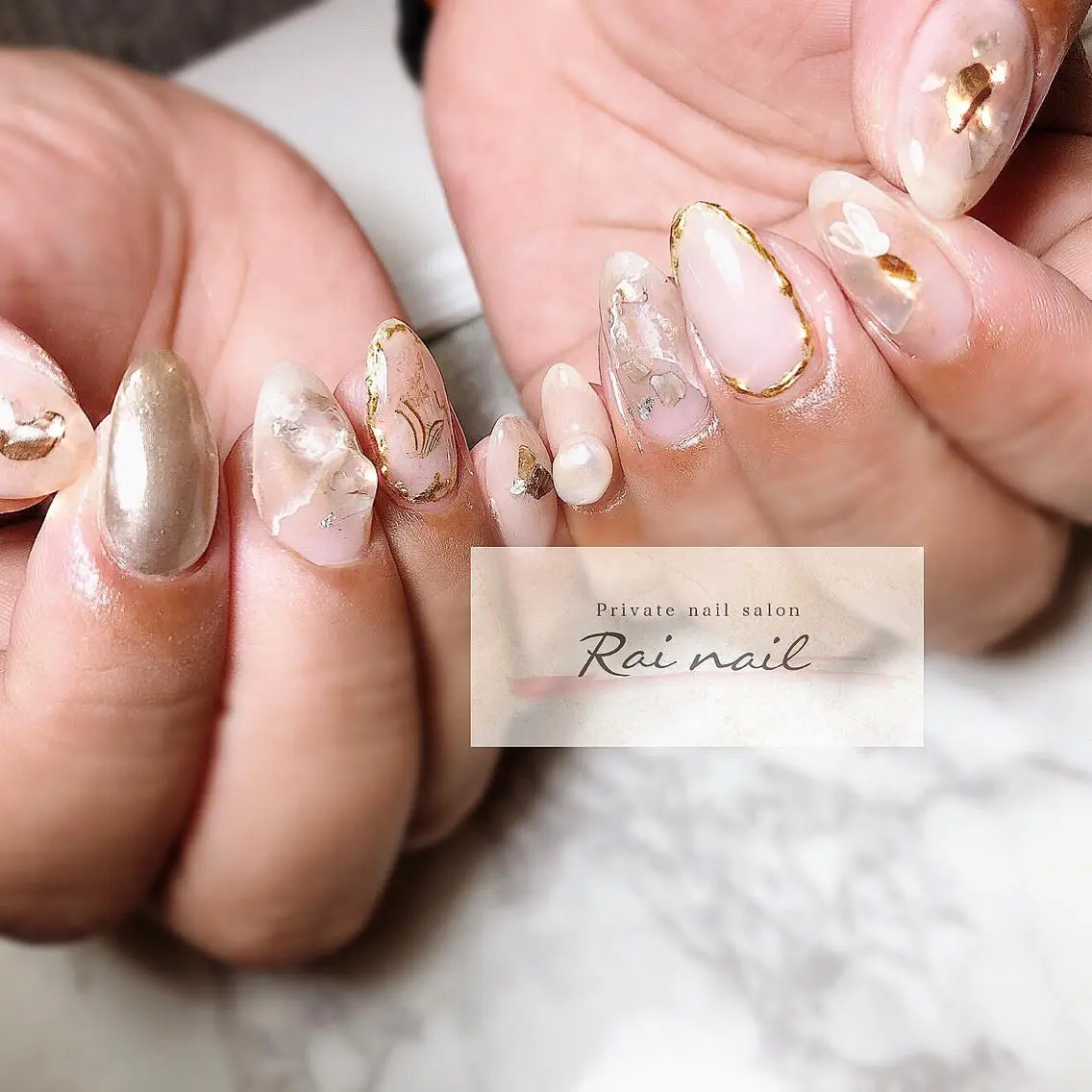 ネイル ニュアンスネイル ハンドネイル Rai nail_ Risaのネイルデザイン