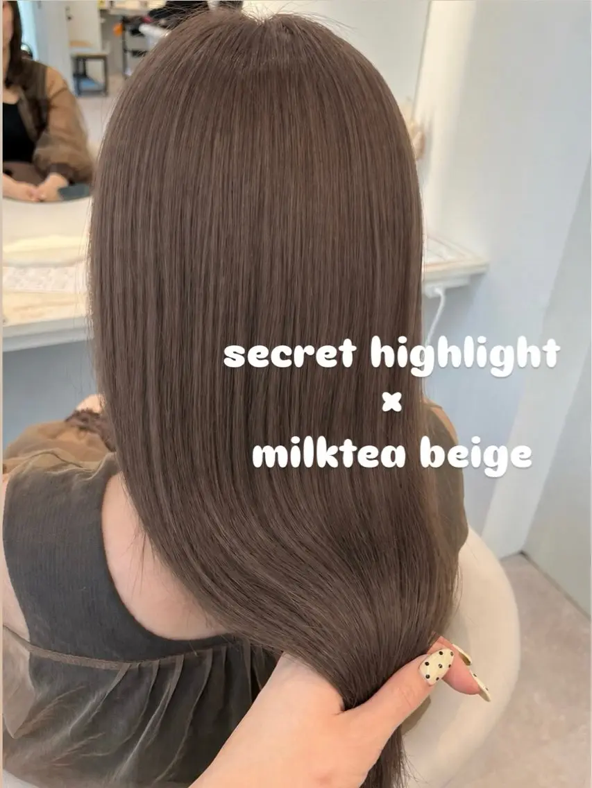 ロング カラー ブリーチ 透明感カラー ハイライトカラー ハイライト 髪質改善 カット ヘアカラー トリートメント 美髪矯正/シークレッ トハイライト🤍りさのヘアスタイル