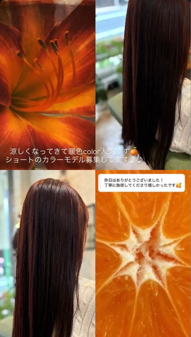 カラー 無料パーマモデル/ 🌟ひまり🌟のヘアスタイル
