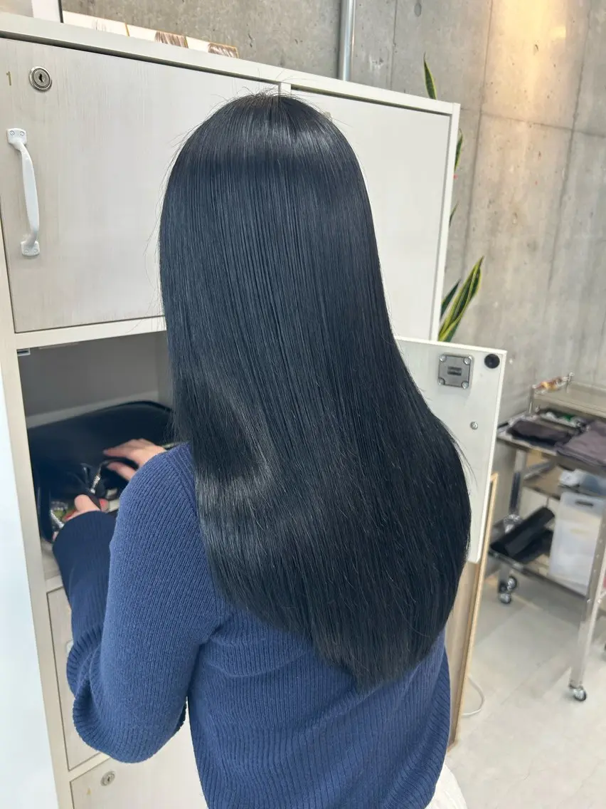 ロング 縮毛矯正 縮毛矯正 トリートメント LOE Yuuka/42🩵のヘアスタイル