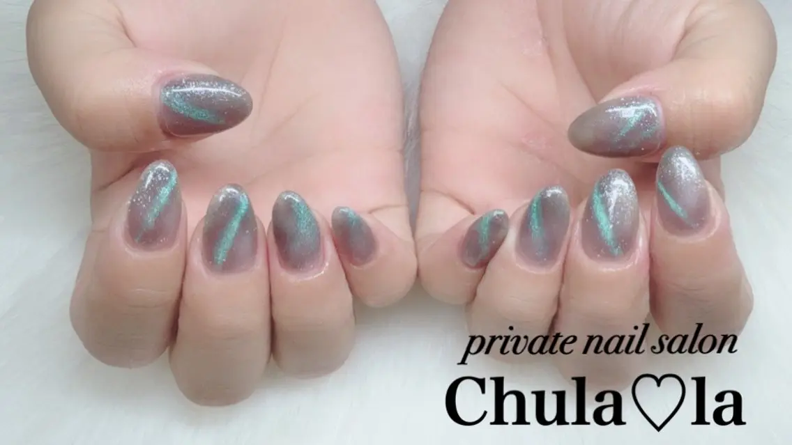 ネイル マグネットネイル ハンドネイル Chula♡la 豊見城市高安のネイルデザイン